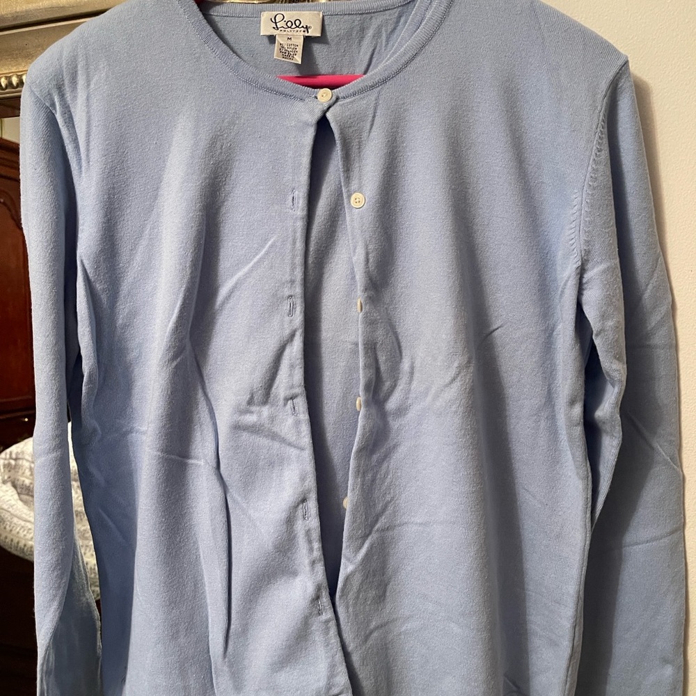 Lilly Pulitzer Light Blue Cardigan